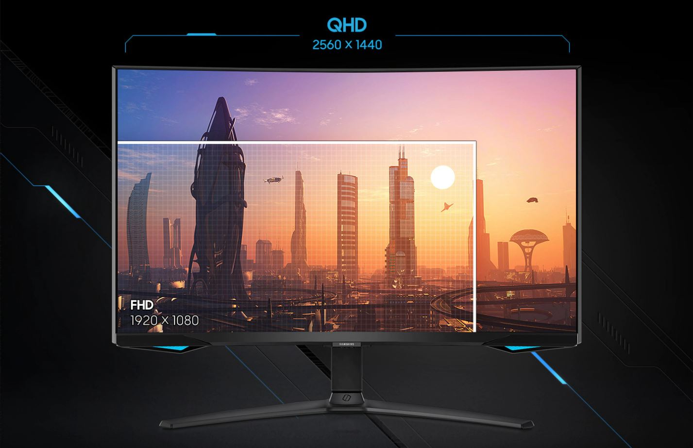 32-inch Odyssey G65B QHD 240Hz 1ms HDR600 Gaming Hub 1000R Curved Gaming Monitor